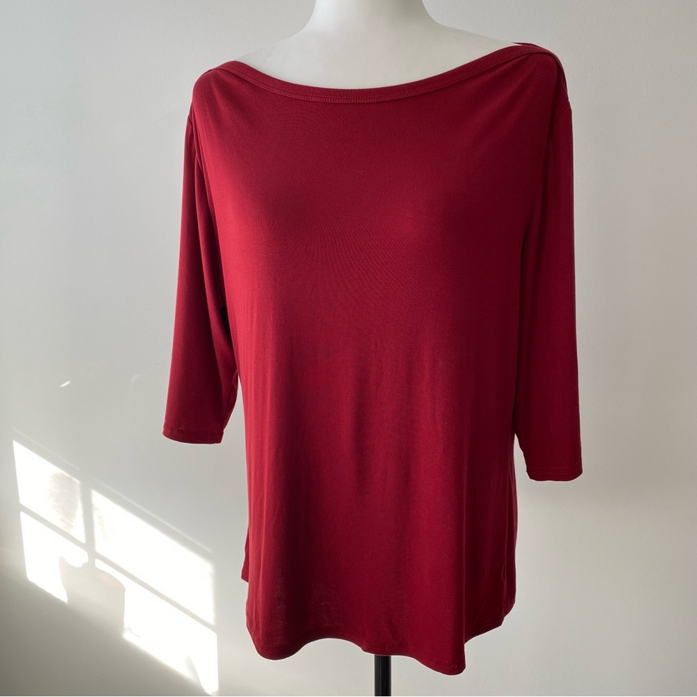 Boatneck 3/4 Sleeve Top